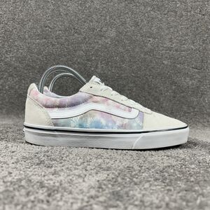 Vans Ward 500714 Women’s Size 8 Gray Suede Tie Dye Canvas Athletic Shoes Used